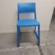Stackable cafeteria chair Pacific Blue