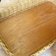1950 rattan tray and drinks service