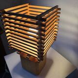 Constructivist wooden table lamp