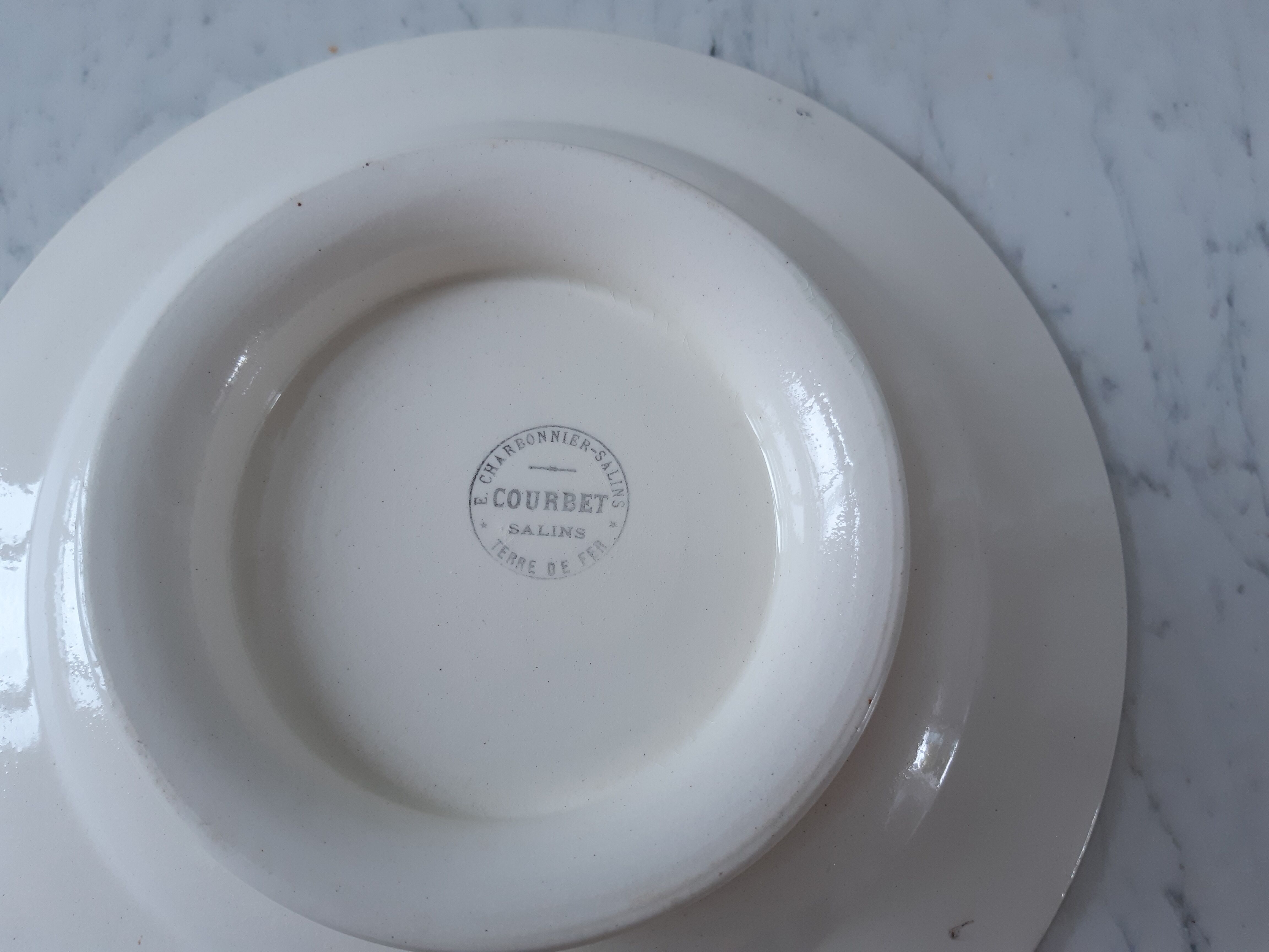 Compotier Terre de Fer Salins E Charbonnier model Courbet