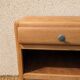 Vintage bedside table with compass legs