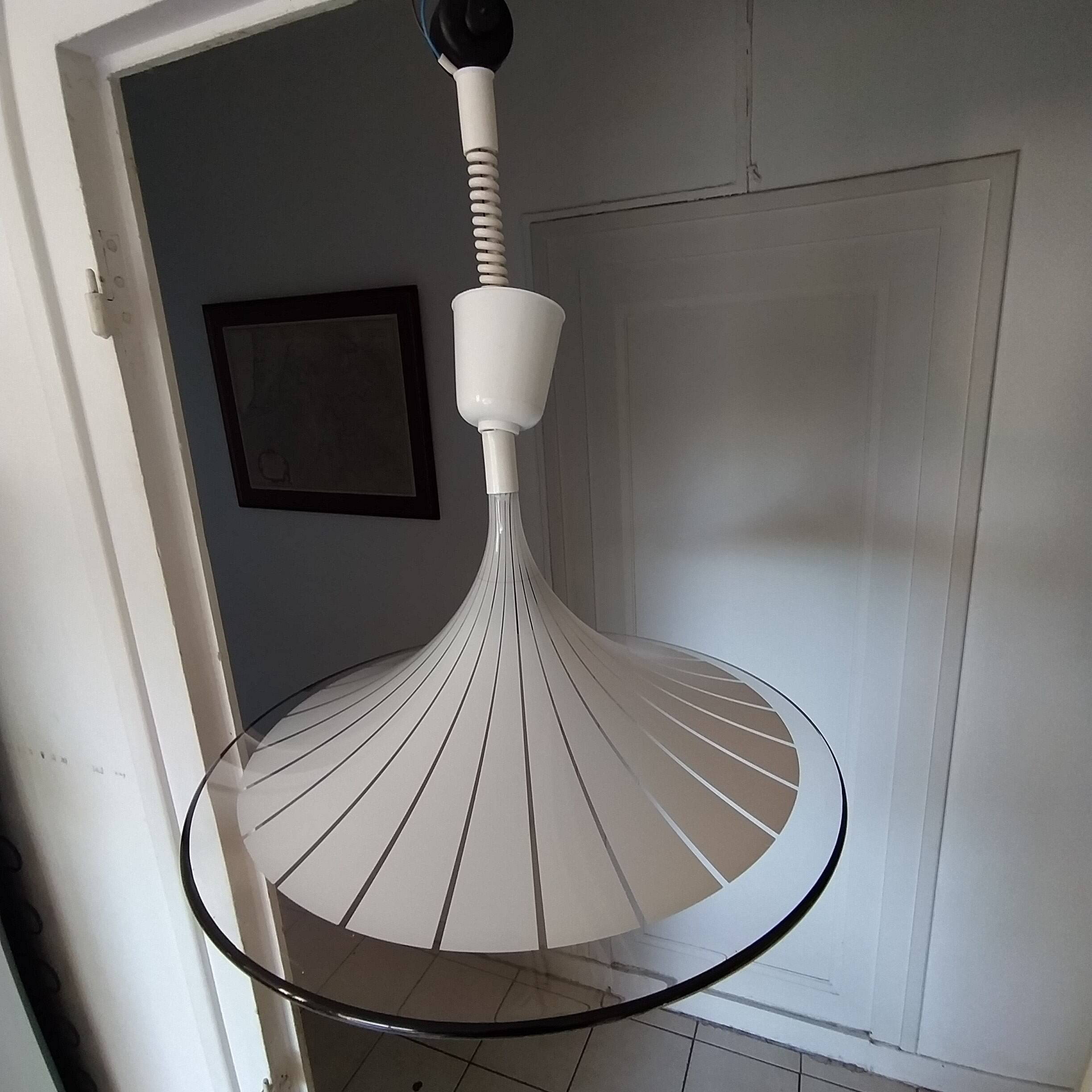 Trumpet shaped ceiling light year 1970 Silent Italy