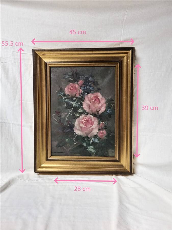 Tableau bouquet de roses