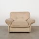 Cream armchair Soffio, Italian design, 1970s, manufactured by Doimo