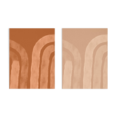 Pair of giclee prints, abstract wall art set of two, 50x70cm