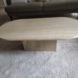 Travertine coffee table