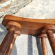 Tabouret rustique en bois massif