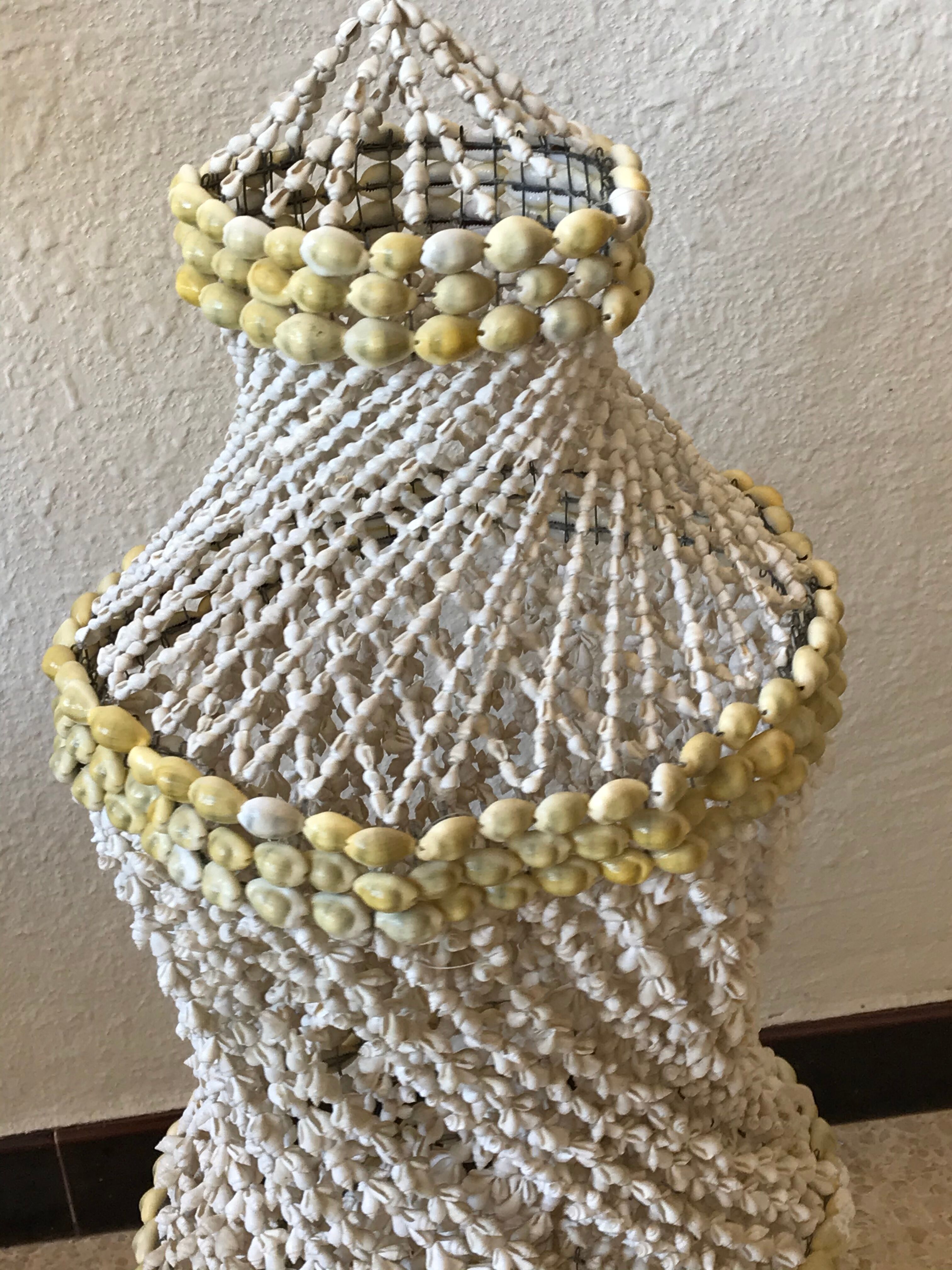Vintage seashell chandelier