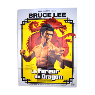 Original movie poster "The Fury of the Dragon" 1974 Bruce LEE, Chuck Norris...