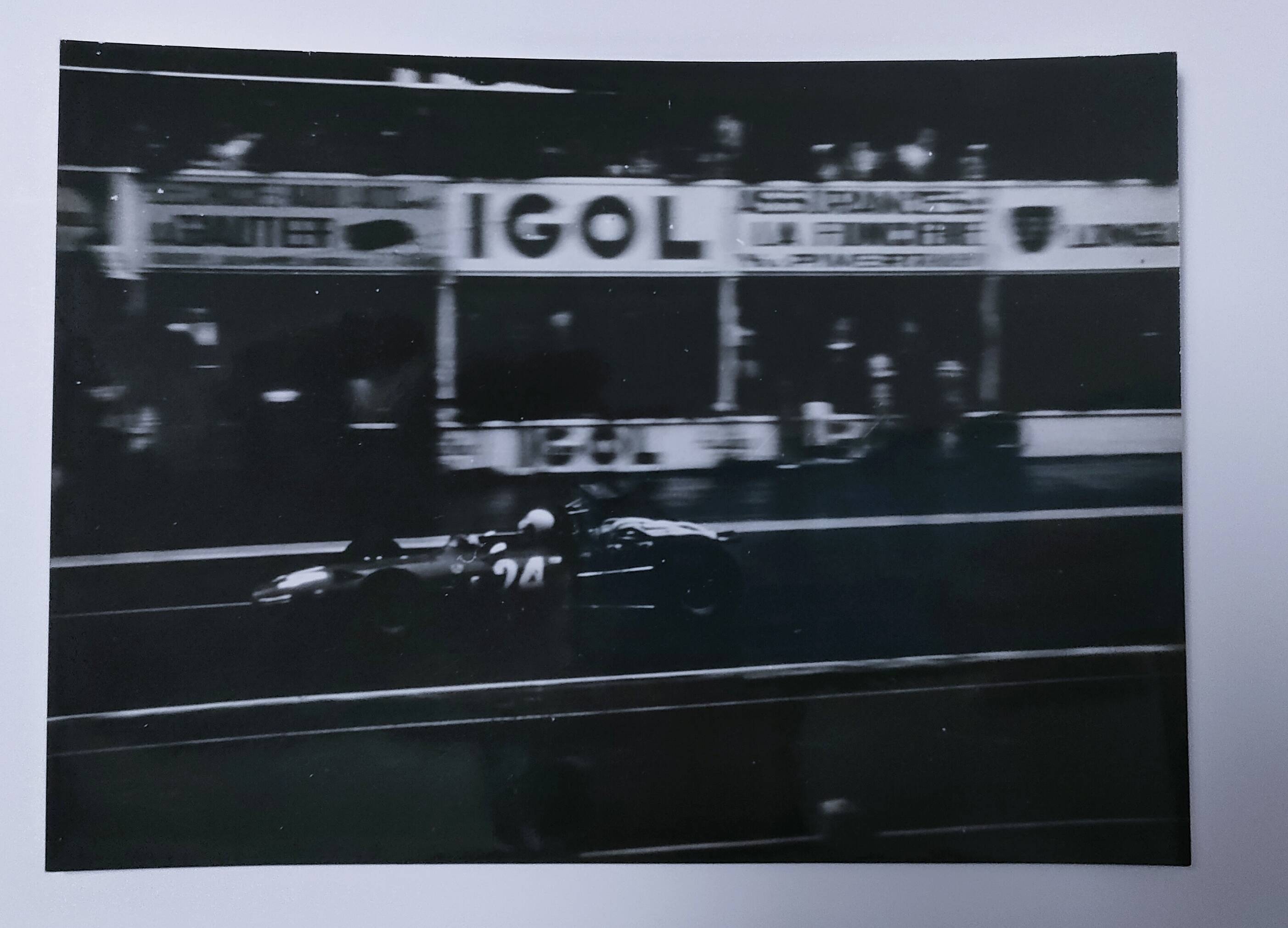 three photographs of the 24 Hours of Le Mans, film, 1960s