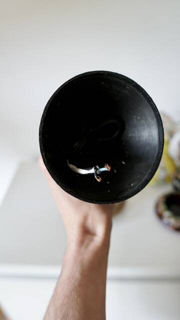 Suspension vintage fat lava Herda en céramique – années 70