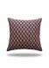 Burgundy and beige kachin cushion cover (rida)
