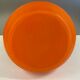 Orange glass vase, signed Val, 30s/40s