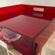 Design top in red plexiglass