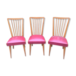 Trio de chaises vintage