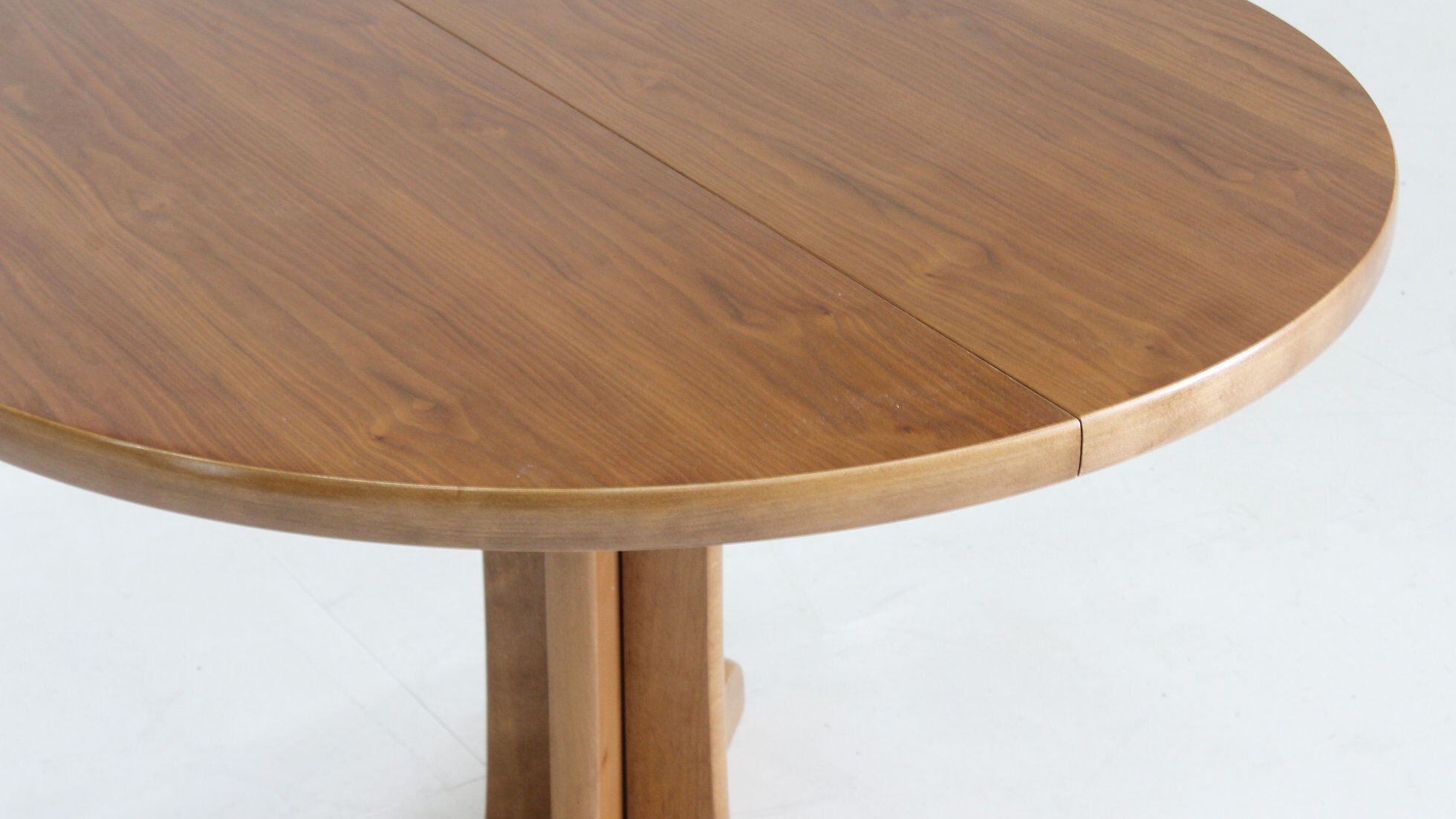 Vintage Danish round extendable dining table 1960s