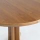 Vintage Danish round extendable dining table 1960s