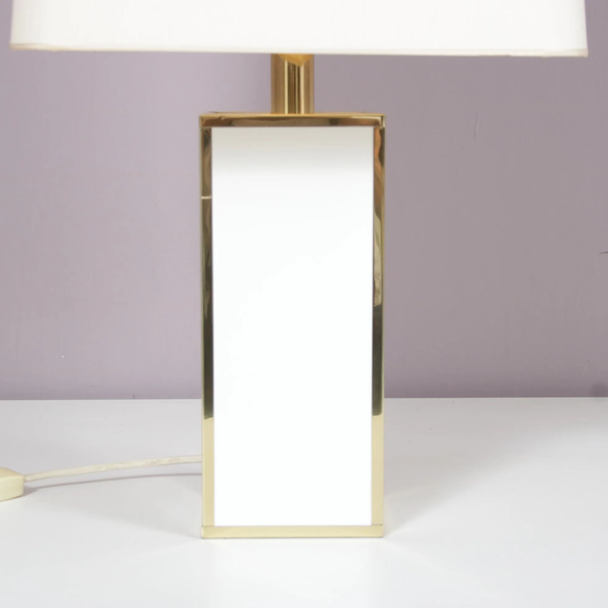 Lampe de table élégante des années 1980, provenant de Belgique