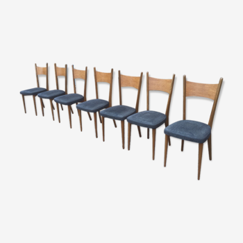 Lot de 7 chaises scandinave