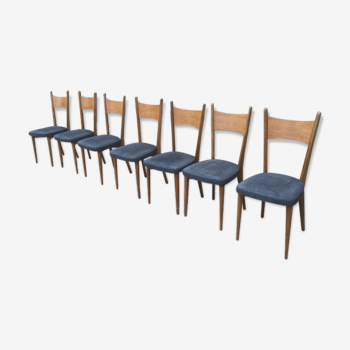 Lot of 7 Scandinavian chairs