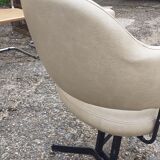 Pair of vintage swivel armchairs design xxeme