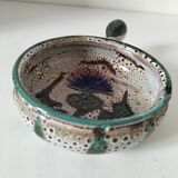 Thistle pattern fondue pot