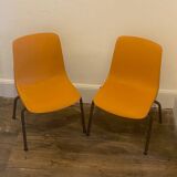 Duo of vintage chairs, children, schoolchildren, 🧡Grofilex 90's