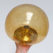Ceiling or wall lamp in amber mushroom style, 1960s.