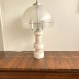 Vintage 70s marble and plexiglass lamp