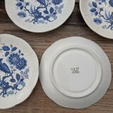 Soucoupes décor bleu Bernardaud