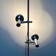 Lampe sur pied minimaliste de l’ère spatiale suisse du milieu du siècle par l'équipe SLZ pour Swisslamps International, années 1960