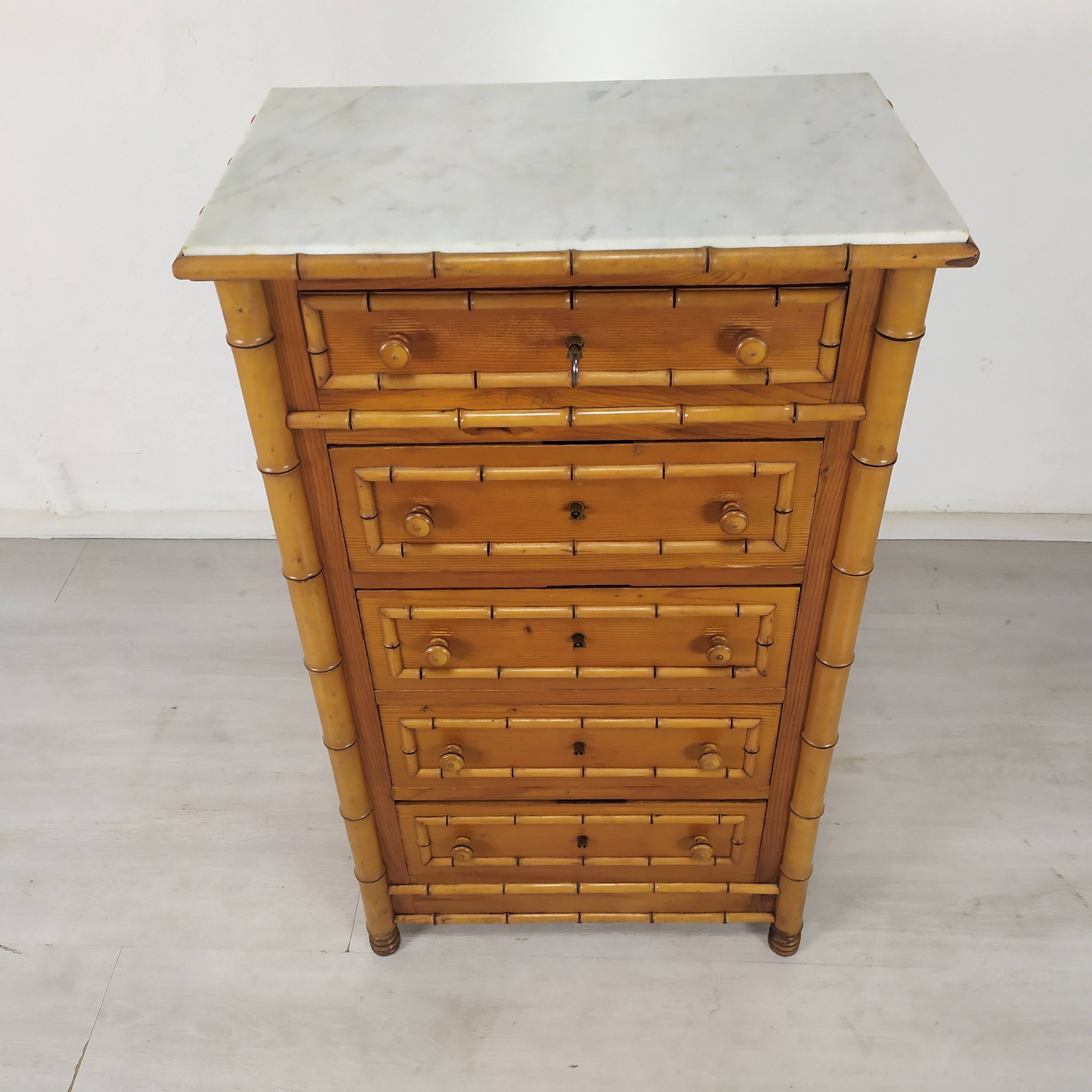 Rag picker 6 bamboo drawers