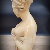 Female plaster bust