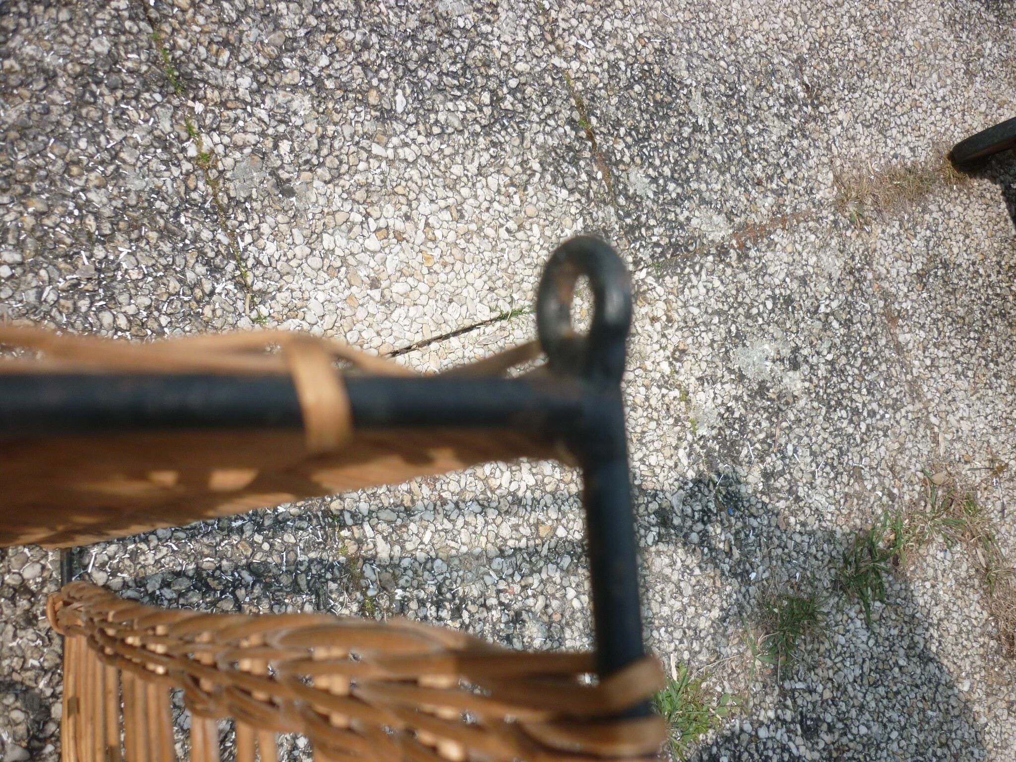 Wicker wall coat-hanger 1960