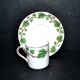 Old STAFFORDSHIRE English porcelain coffee cup litron ivy decor
