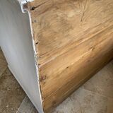 Charming old country sideboard painted in lime white