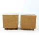 Tables de chevet cubiques du milieu du siècle en noyer, Tchécoslovaquie, années 1960, lot de 2