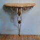 Steel and marble console