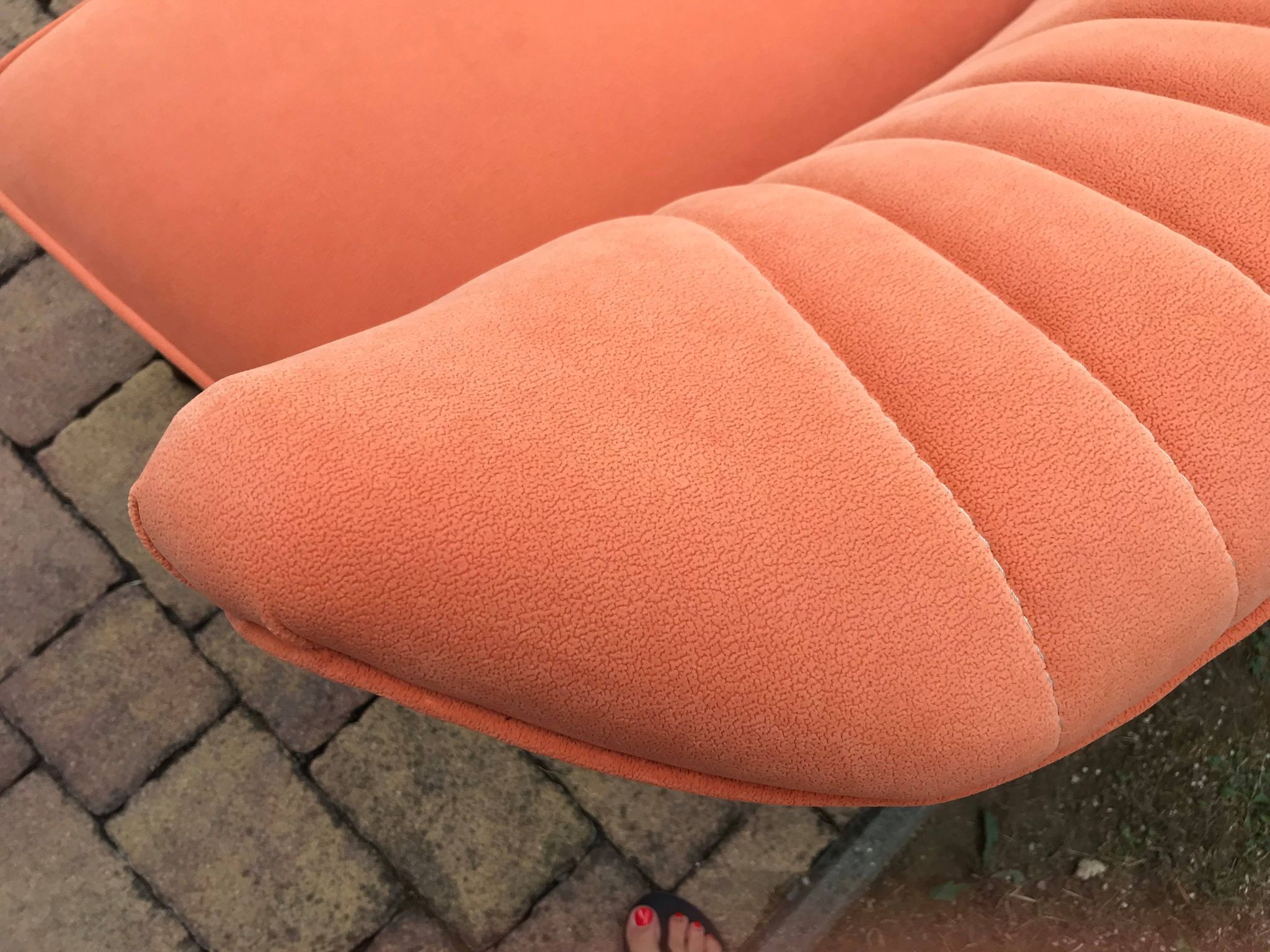 Mid-Century Orange Sofa 1950