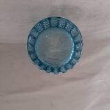 Vintage glass vase with bubble decoration