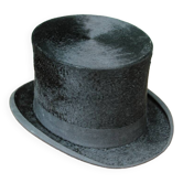 Chapeau haut de forme London en poil de taupe