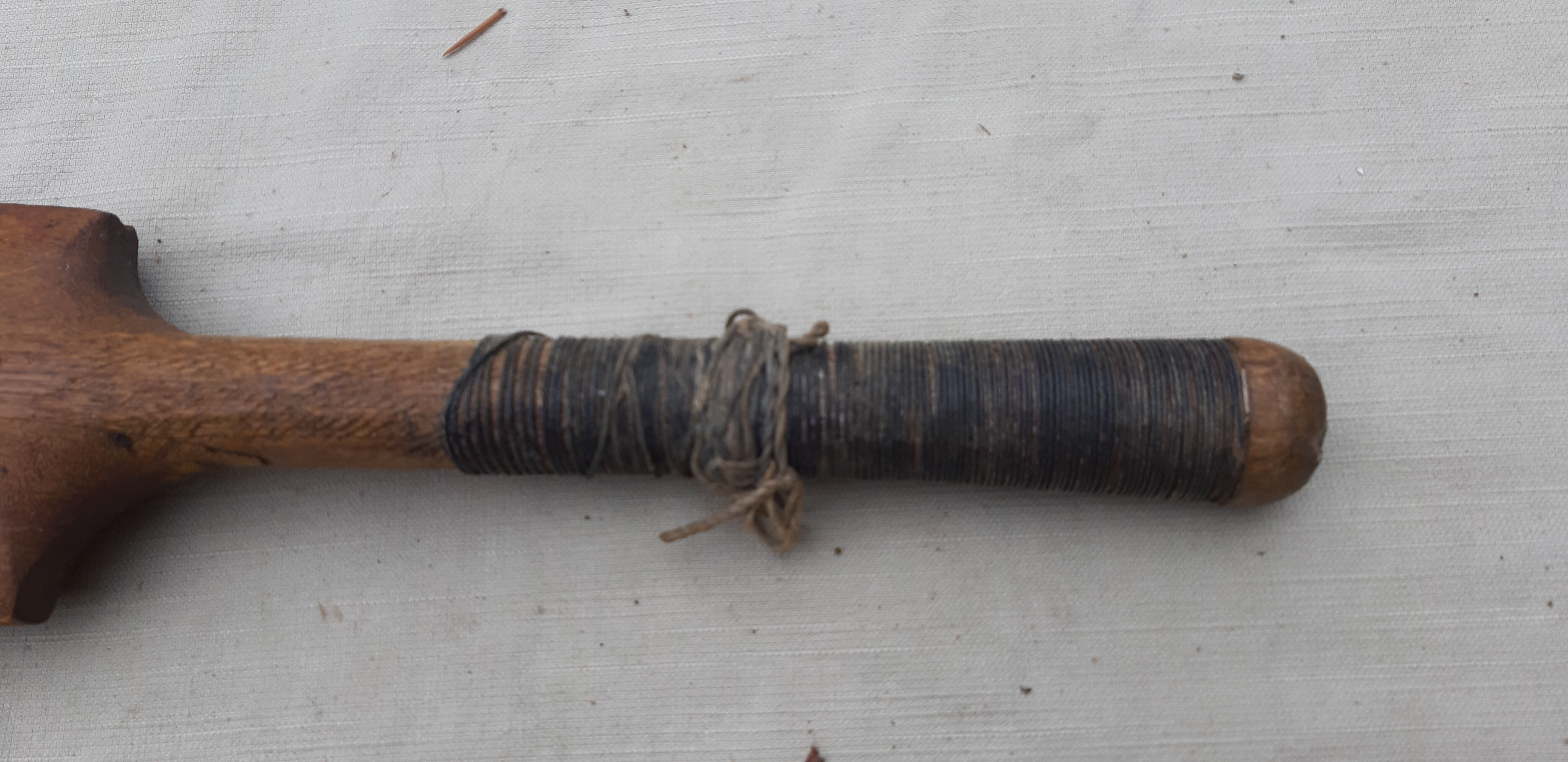 Ancient cricket bat in wood