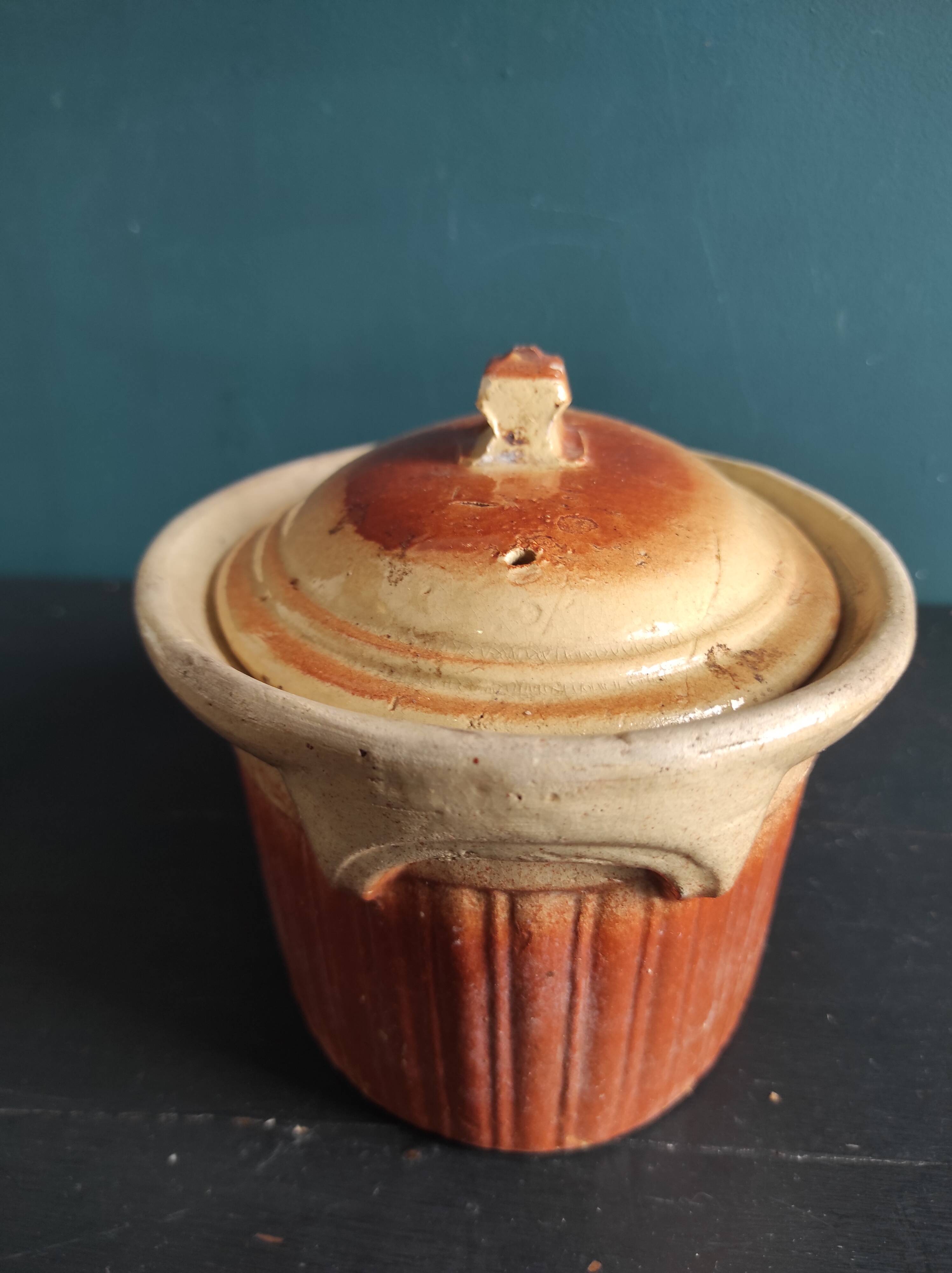 French vintage butter dish