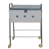 German sewing table on Wheels from the 1970s