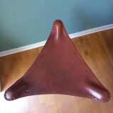 Leather folding stool