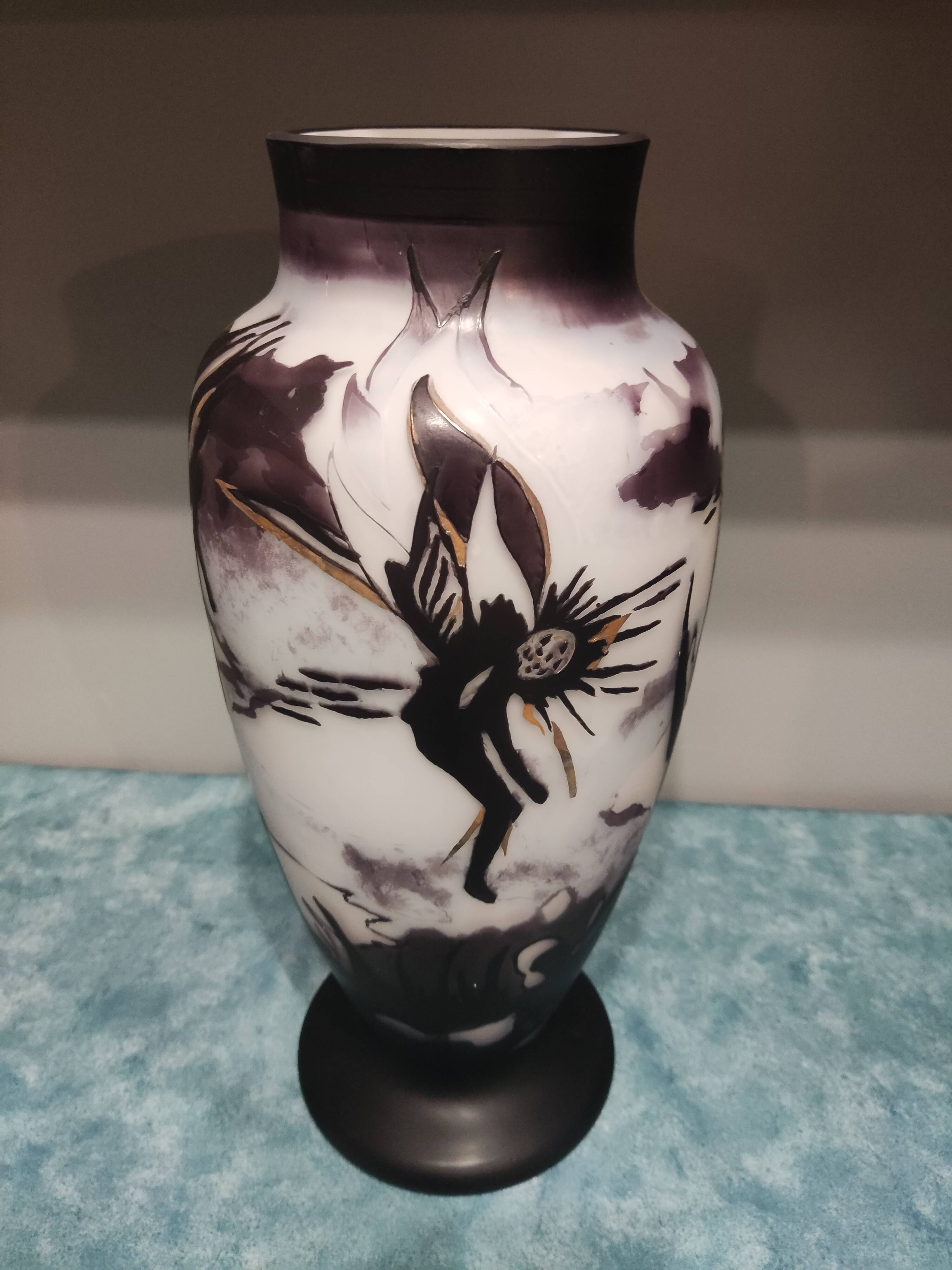 Art Deco multilayer glass vase