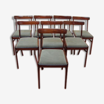 Lot de 8 chaises scandinaves "Rungstedlund"