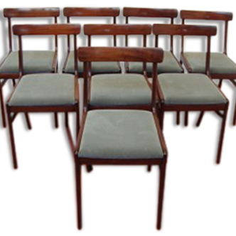 Set of 8 chairs Scandinavian "Rungstedlund"