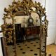 Large Louis XV style gilded wood mirror, late 18th century
