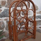 Rattan bottle holder